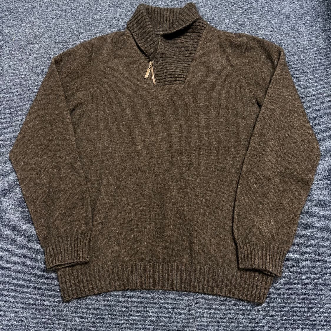 80~90s 빈티지 맥도날드 뉴질랜드 메리노 울 숄카라 니트 상품이미지1