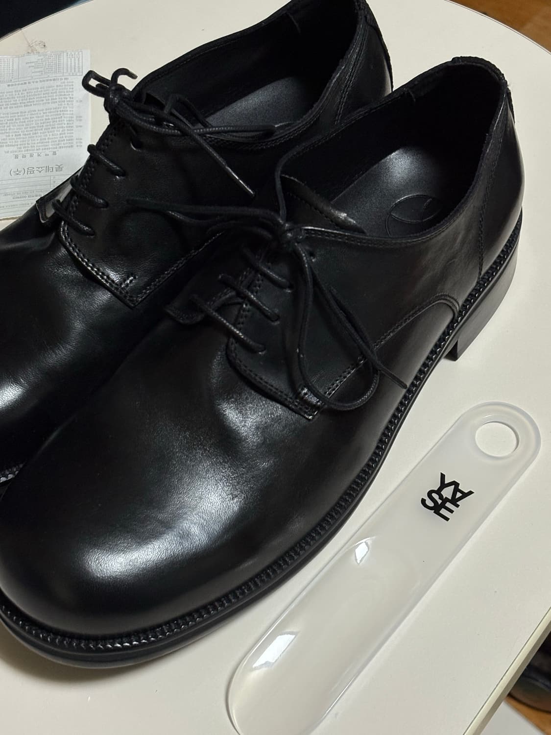 야세 우든 더비슈즈 홀스하이드 블랙 (280) 상품이미지1