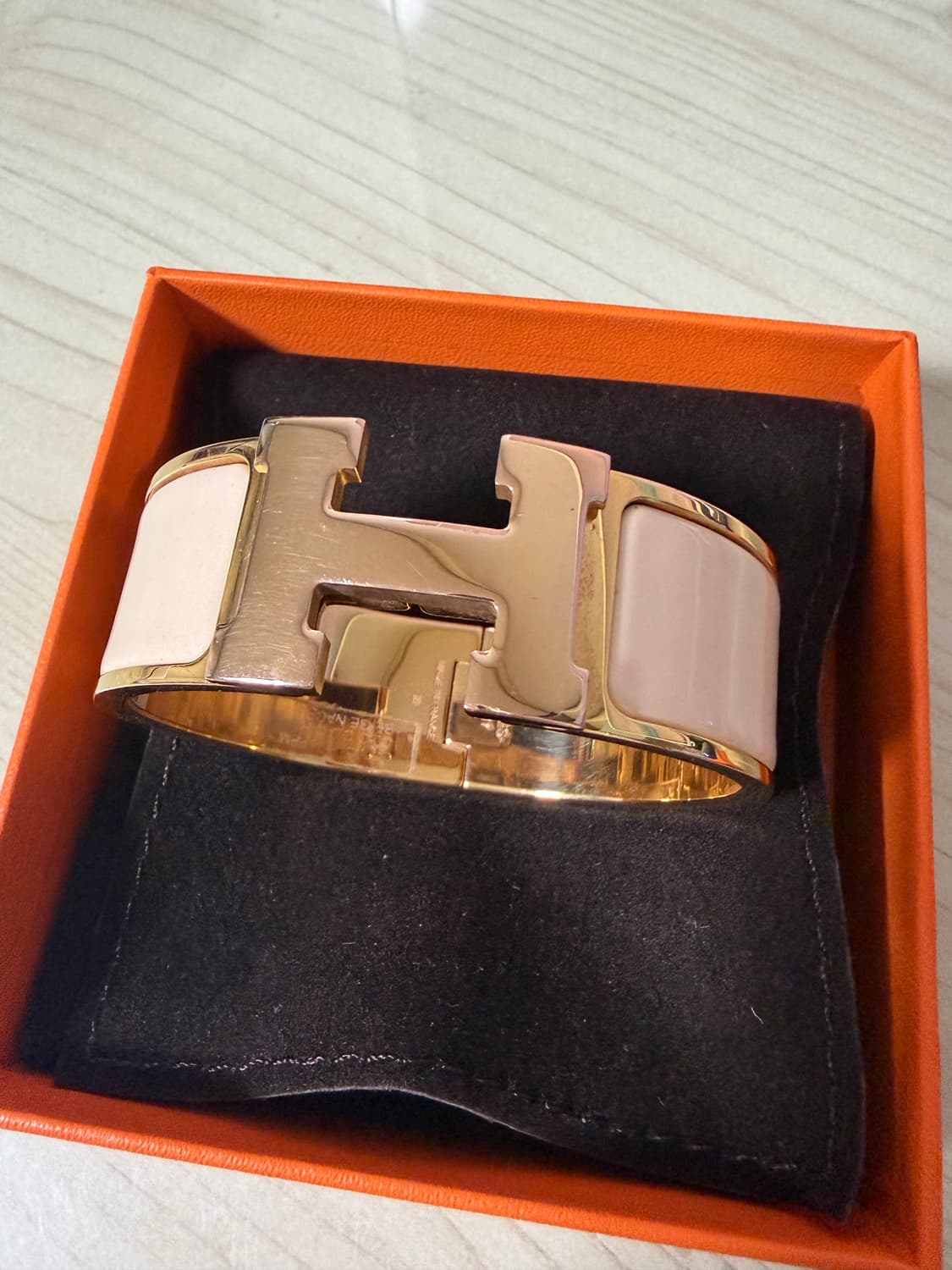 에르메스 클릭아슈 브레이슬릿 골드 하드웨어 상품이미지1