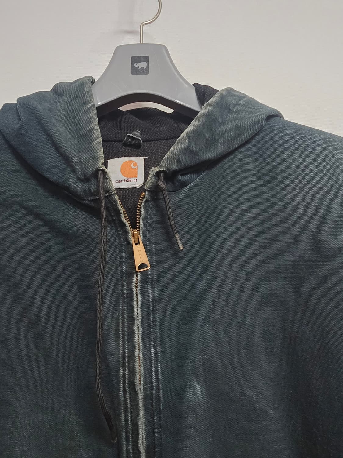 칼하트 후드 집업 자켓 그린 상품이미지2