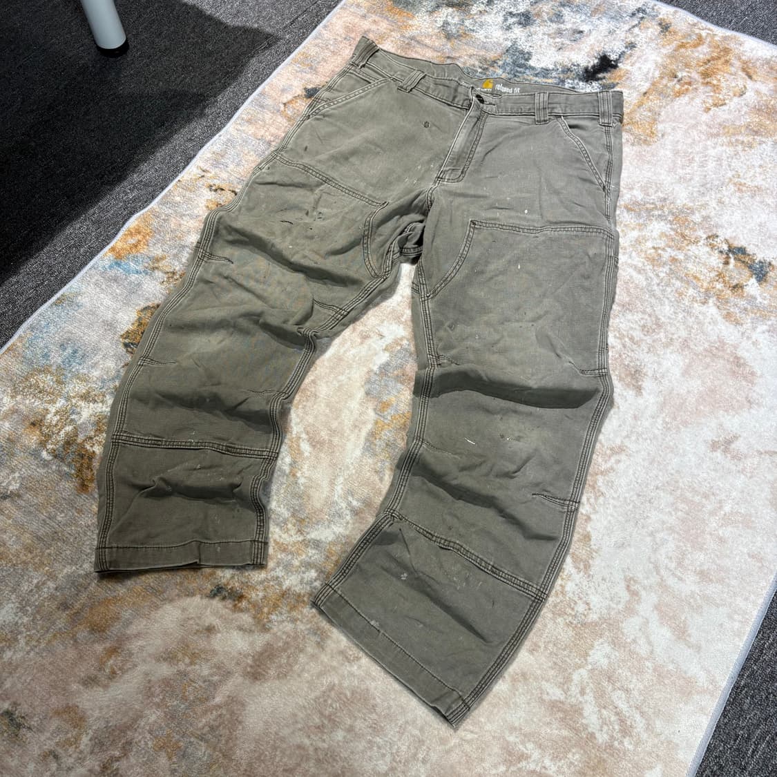 90‘s 칼하트 더블니 빈티지 워크팬츠 상품이미지2