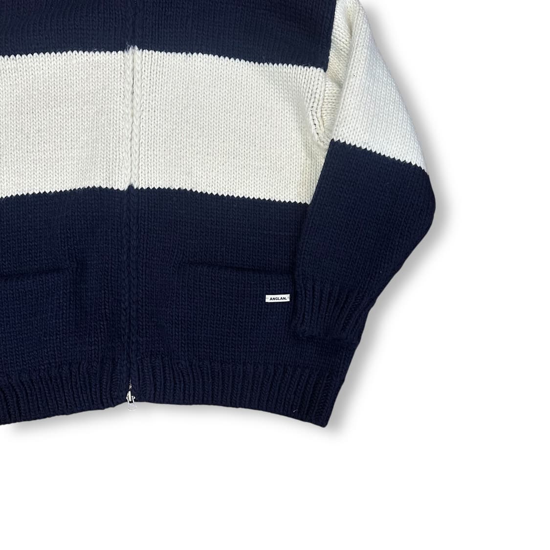 앵글런 헤비울 니트 집업 상품이미지3