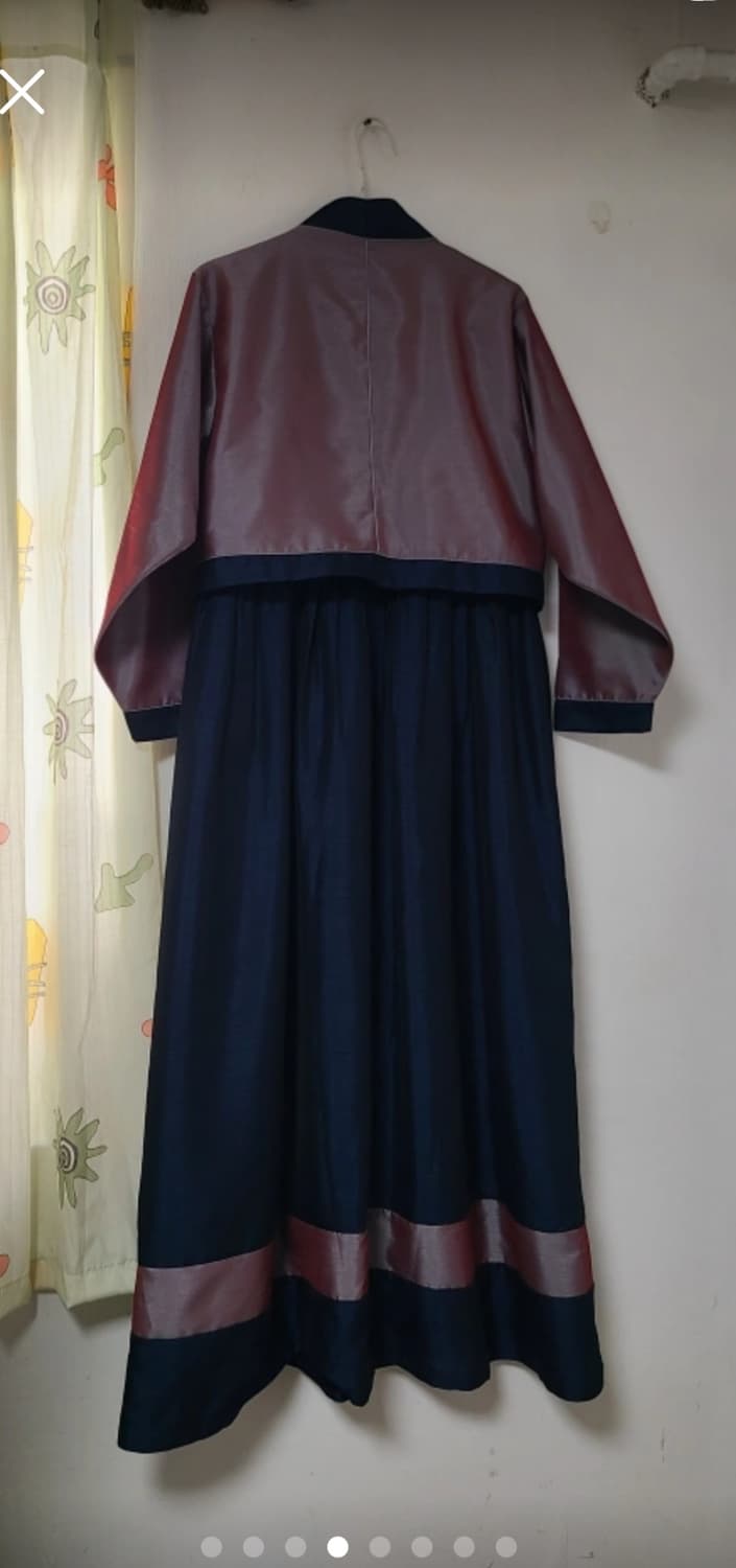 개량한복  네이비/자주(원피스와 저고리)66 상품이미지6