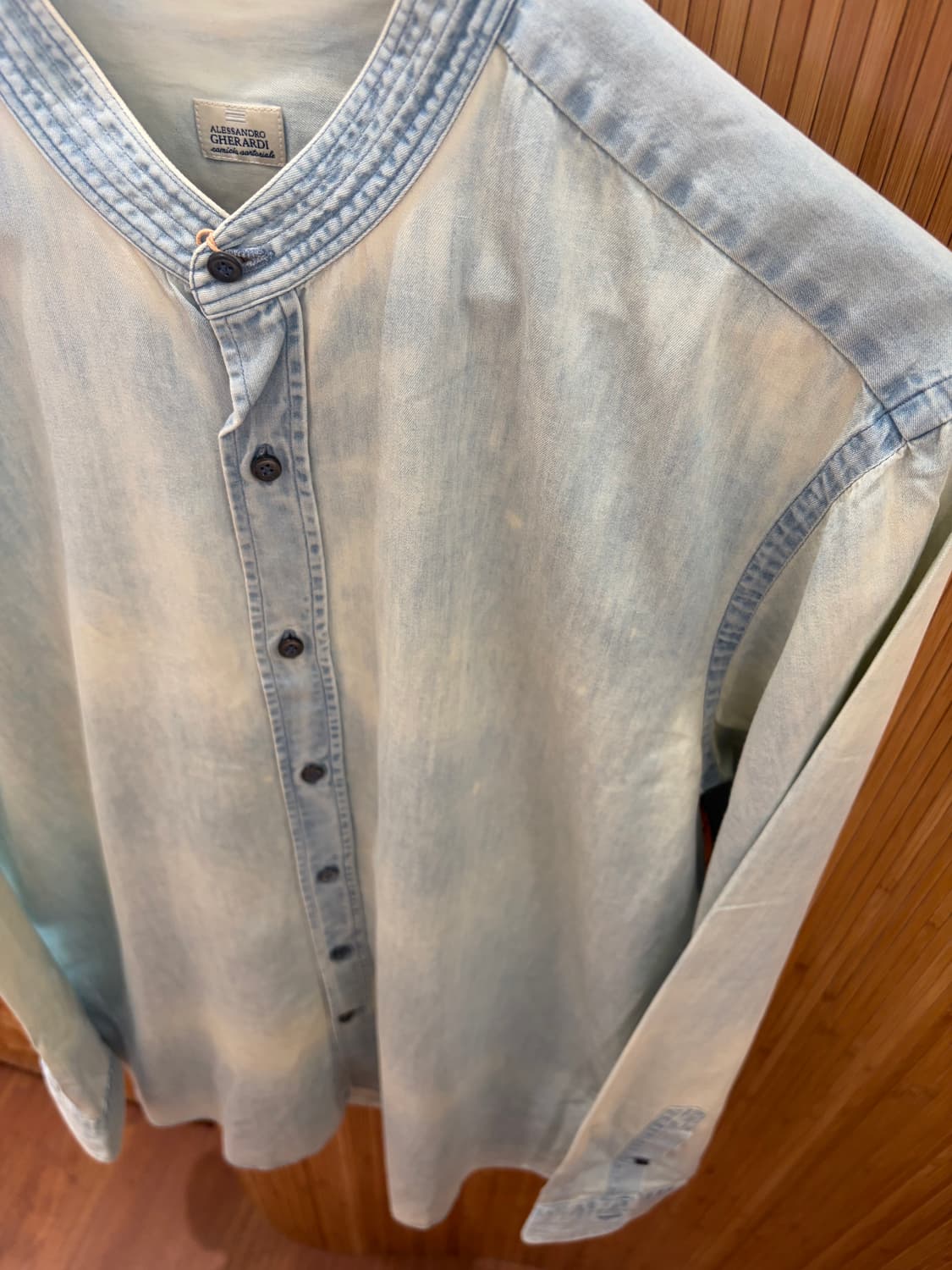 Alessandro Gherardi Collarless shirt 상품이미지3