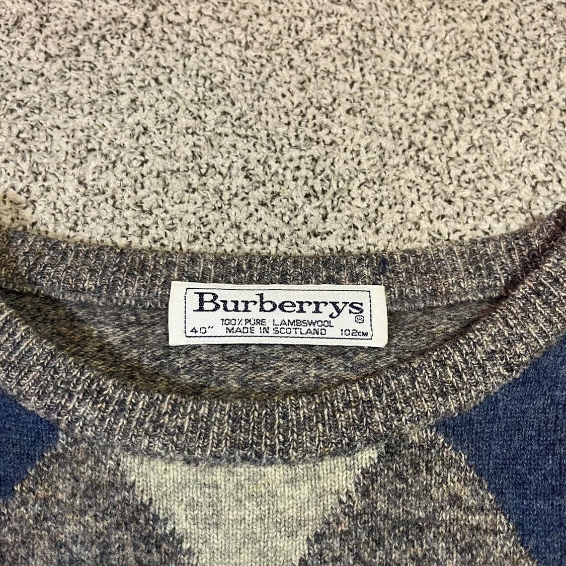 버버리 아가일 니트 상품이미지3