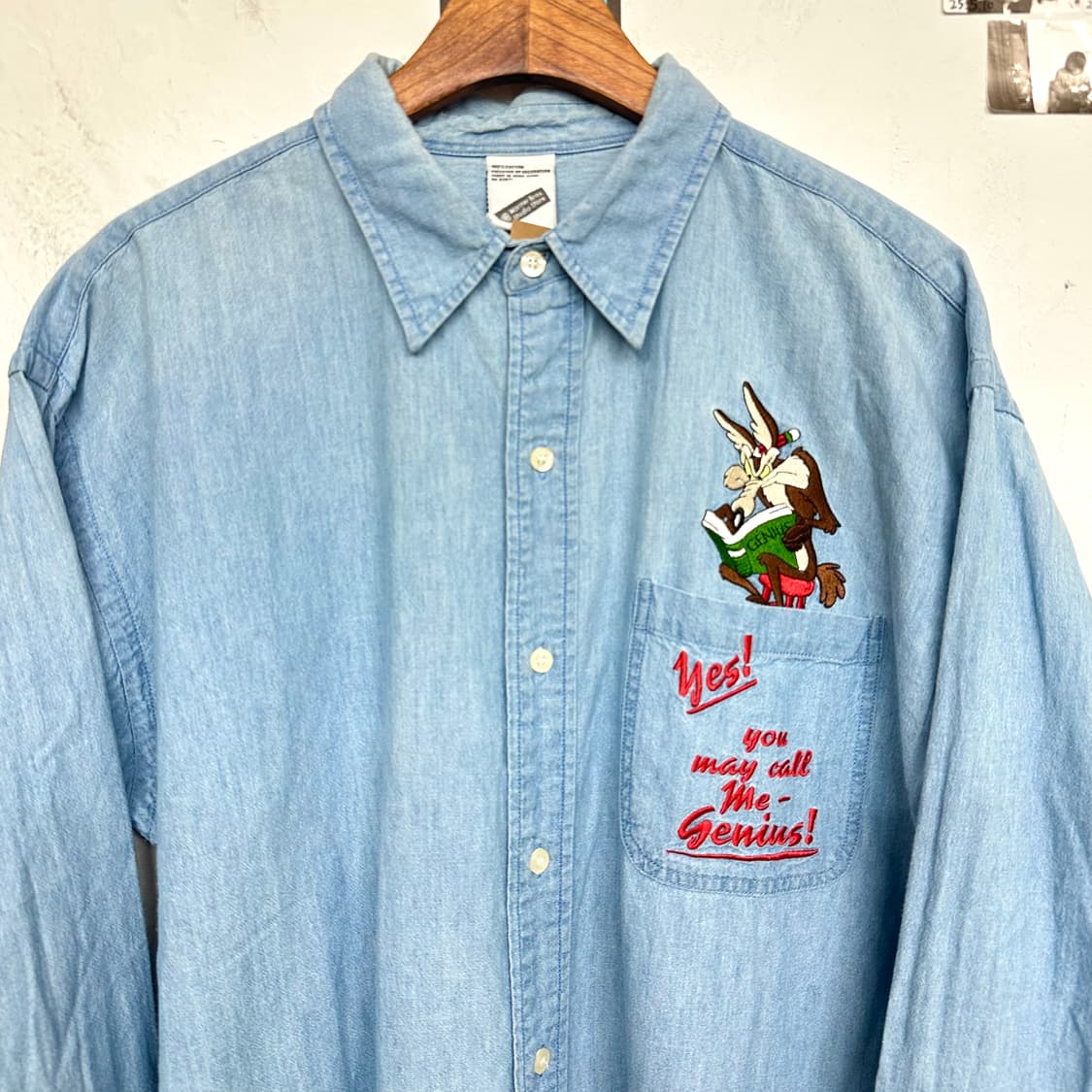 90‘s 워너브로스 자수 셔츠 상품이미지2