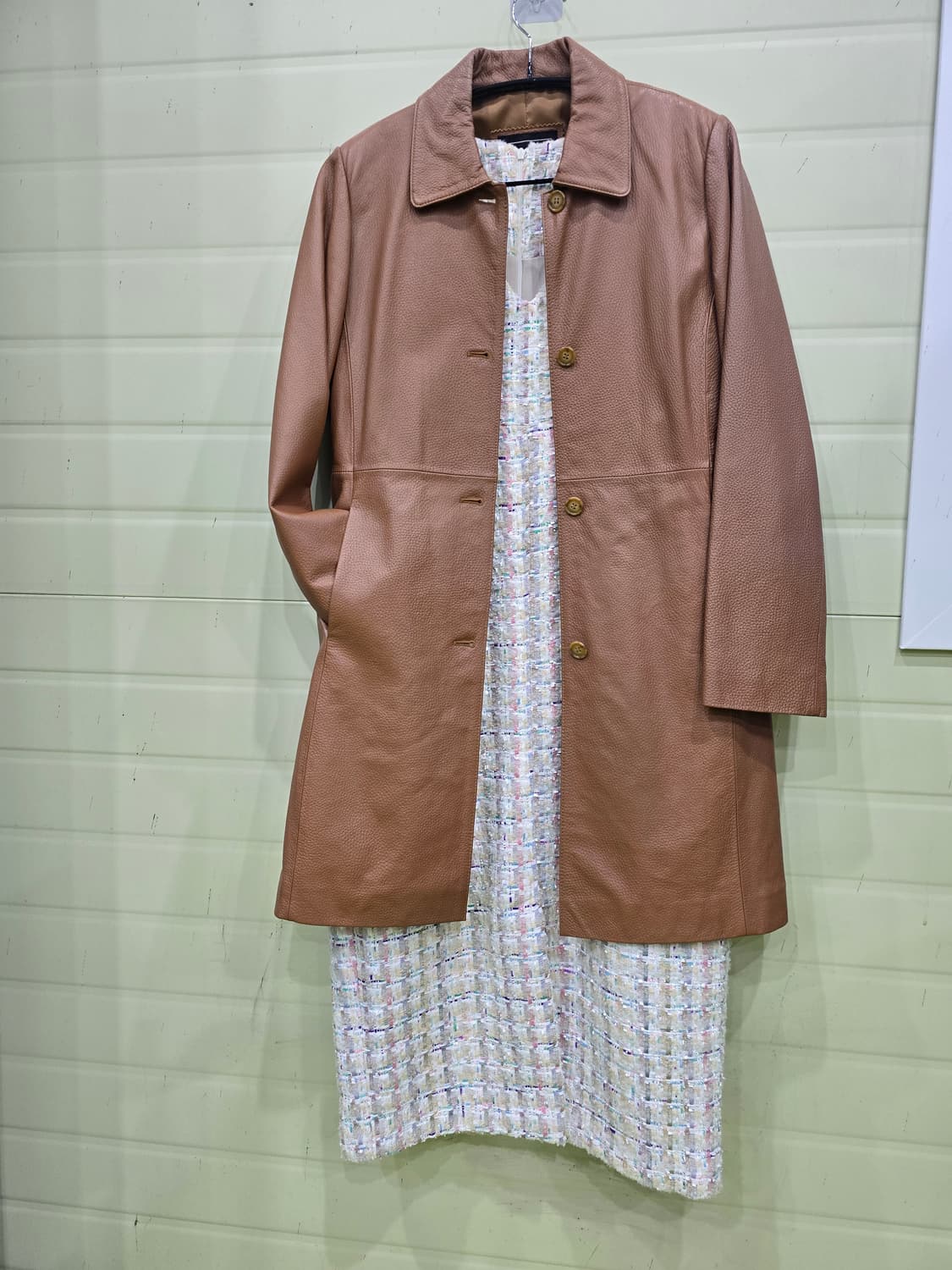 트위드 슬리브리스 원피스 상품이미지10