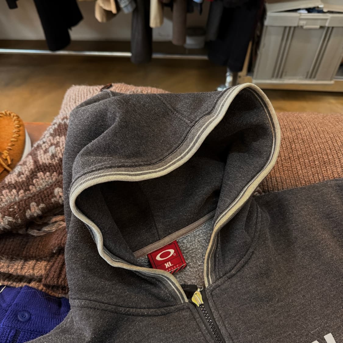 90 ~ 00S 오클리 소프트웨어 트랜스폼 후드 집업자켓 XL 상품이미지4