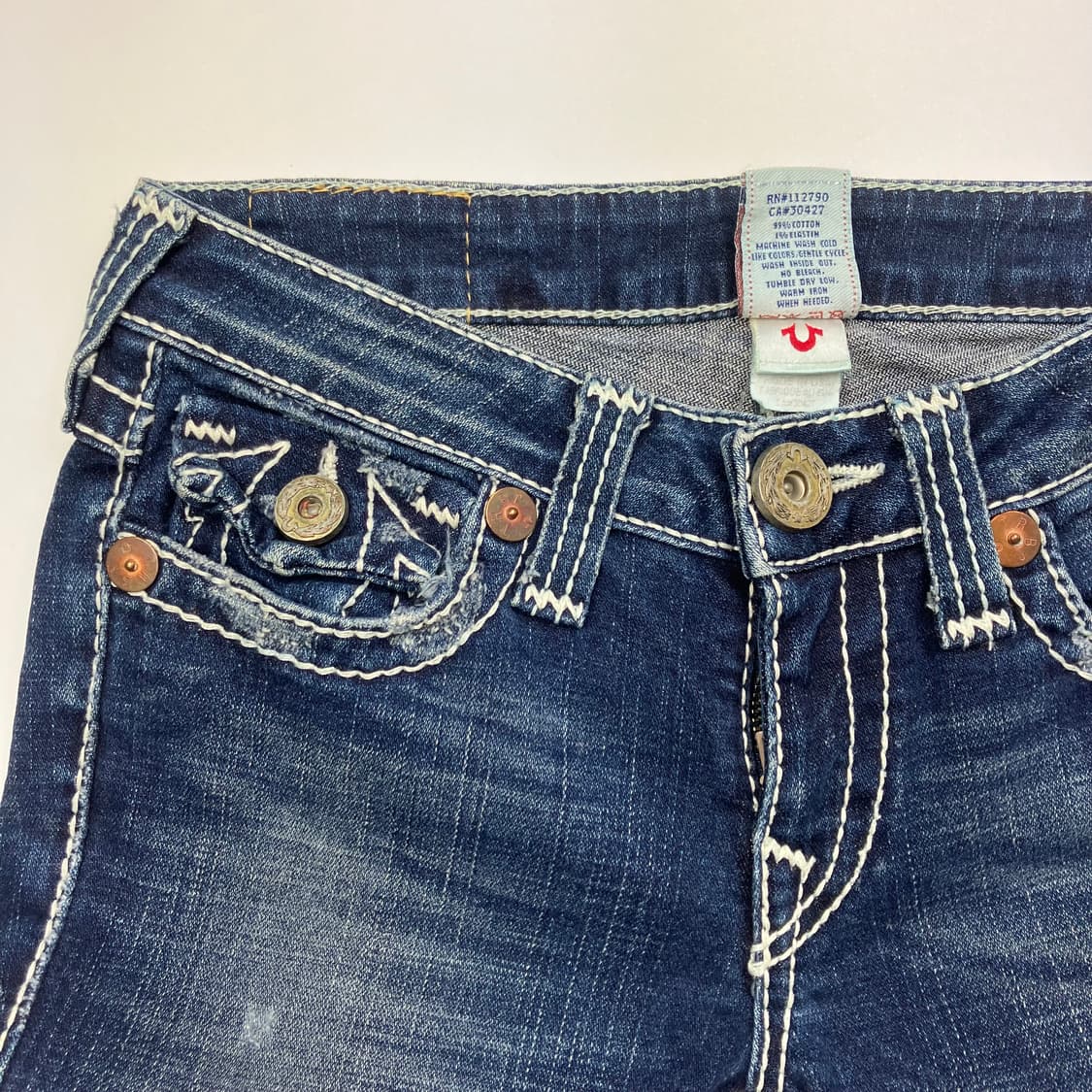 [27] 트루릴리젼 조이 빅티 스티치 데님 상품이미지6