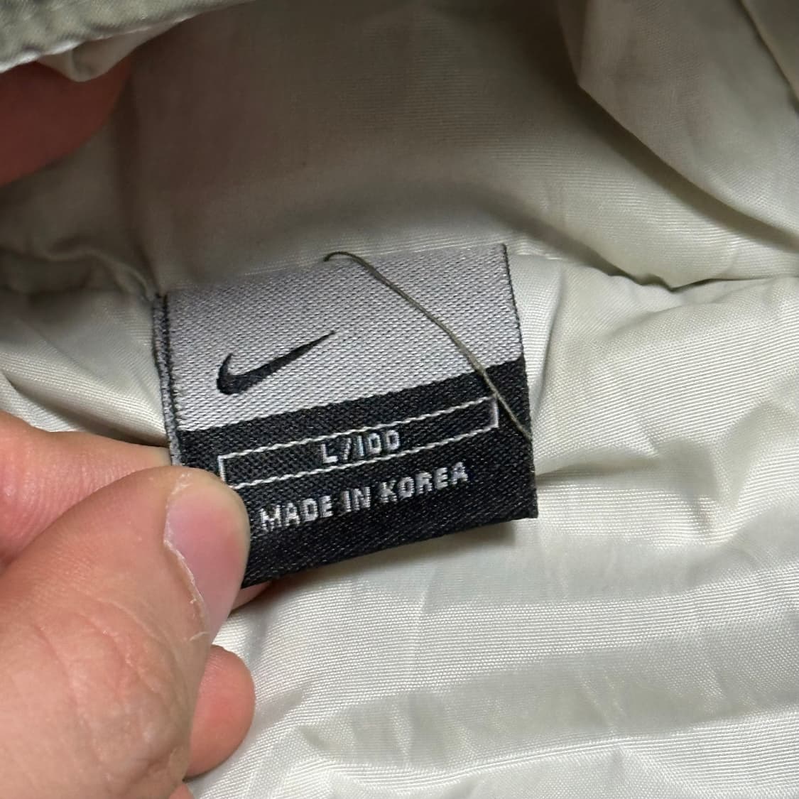 L 나이키 덕다운 카키 후드 패딩 베스트  상품이미지4