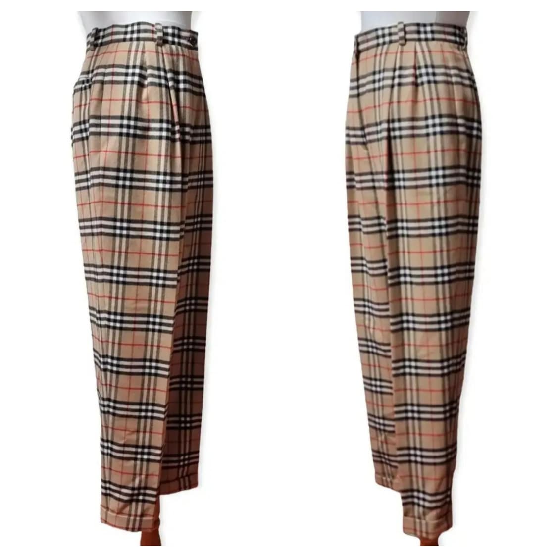 (2) 90s 버버리바지 버버리 울 트라우저 하이웨스트 팬츠 상품이미지2