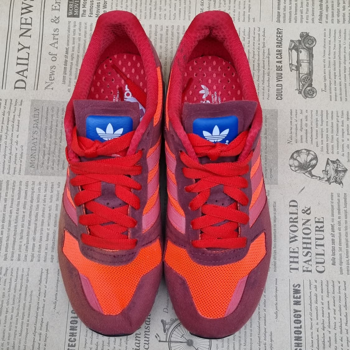 아디다스 ZX700 버건디 스니커즈 225 상품이미지2