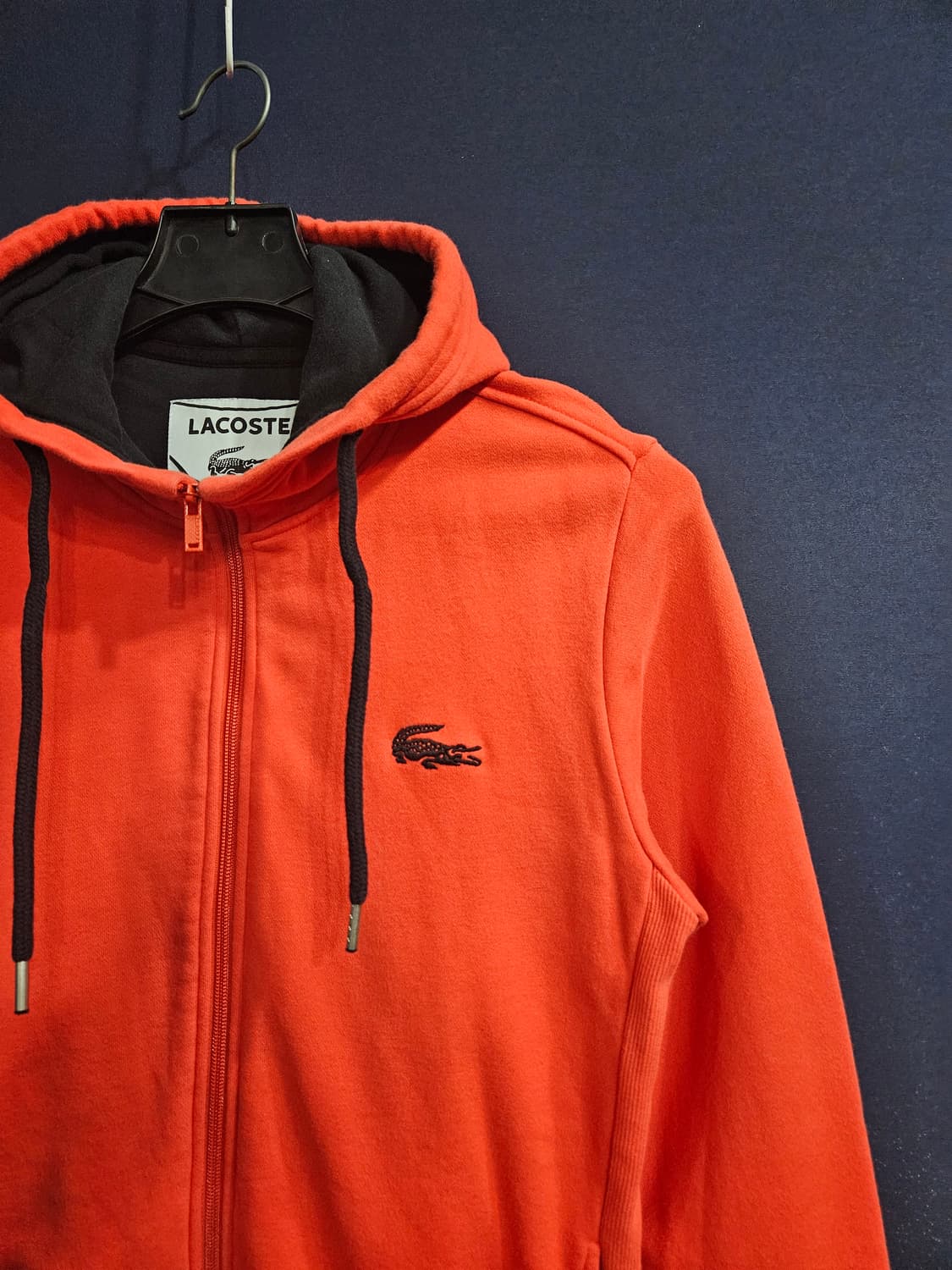 라코스테 오렌지컬러 남성 슬림핏 95 후드집업  상품이미지4