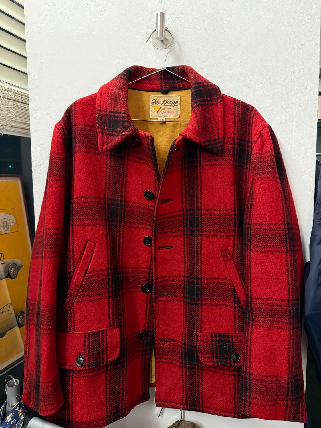 USA🇺🇸FOX KNAPP Wool Hunting Jacket XL 상품이미지1
