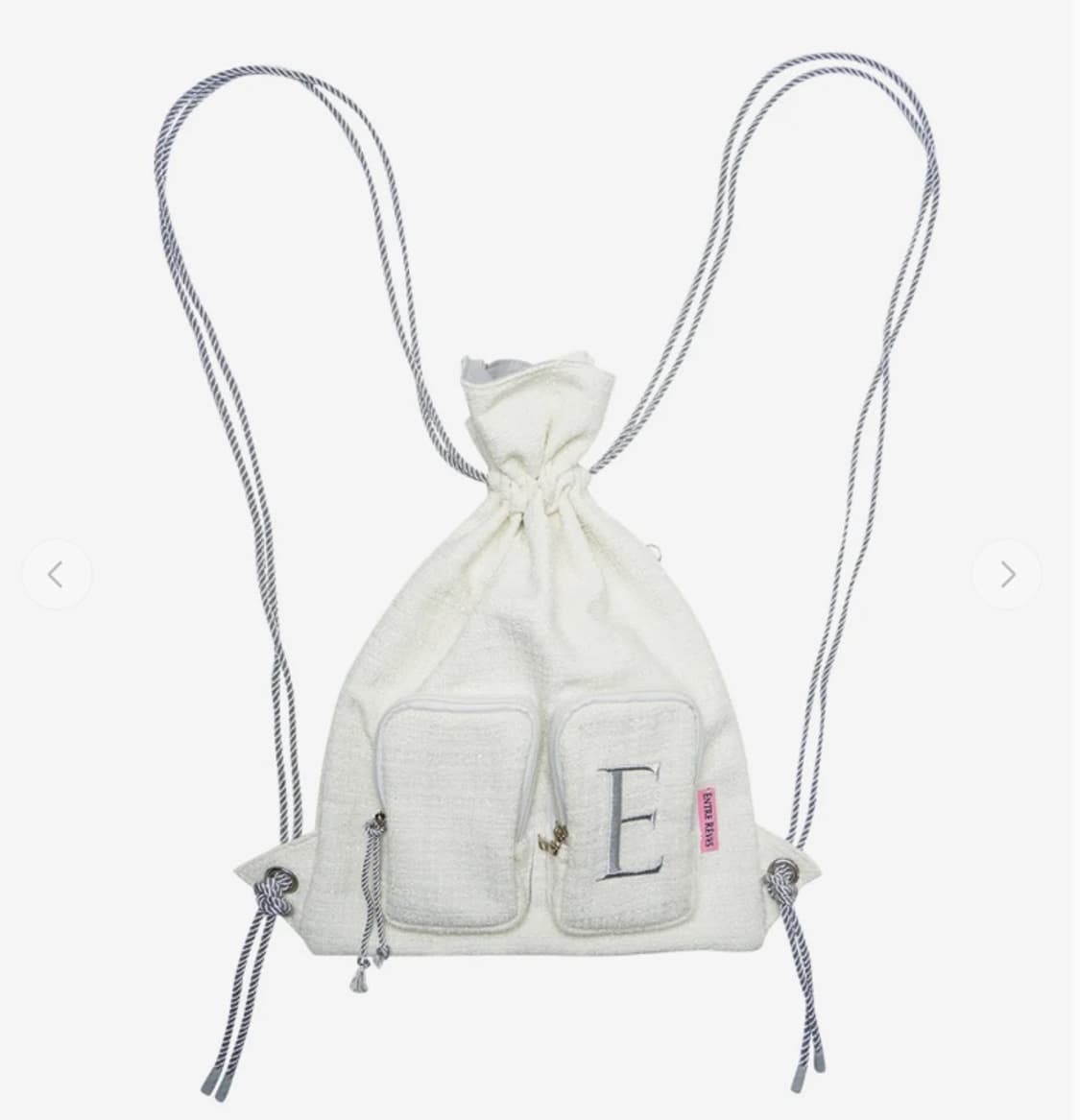 앙트레브 트위드 백팩 TWEED STRING BAG&SCRUNCH  상품이미지1