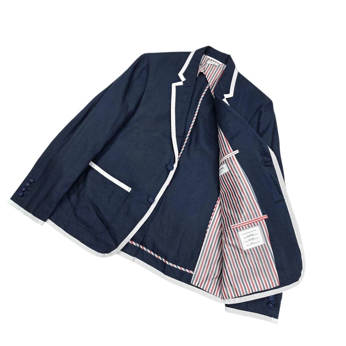 톰브라운 린넨 파이핑 블레이저 자켓 상품이미지4
