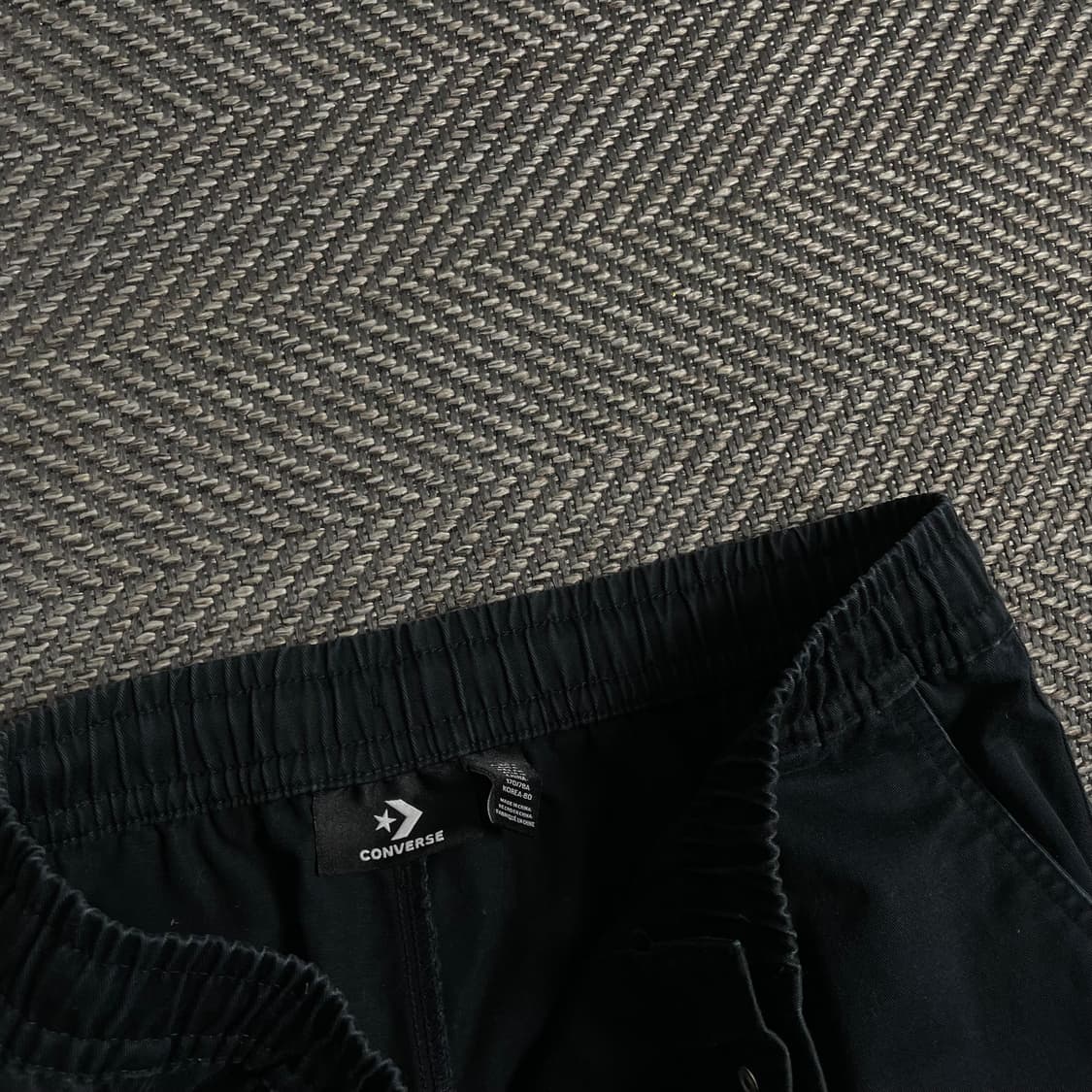 컨버스 코튼 밴딩 조거 팬츠 블랙y 4625 상품이미지7