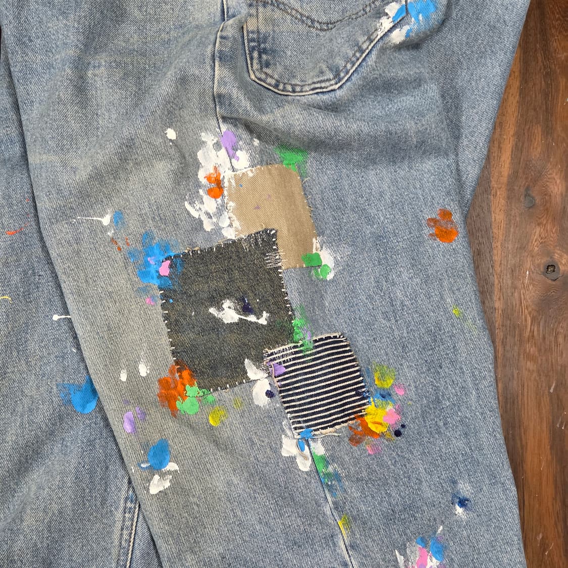 S.O/핸드페인팅, 패치워크 커스텀팬츠 상품이미지7