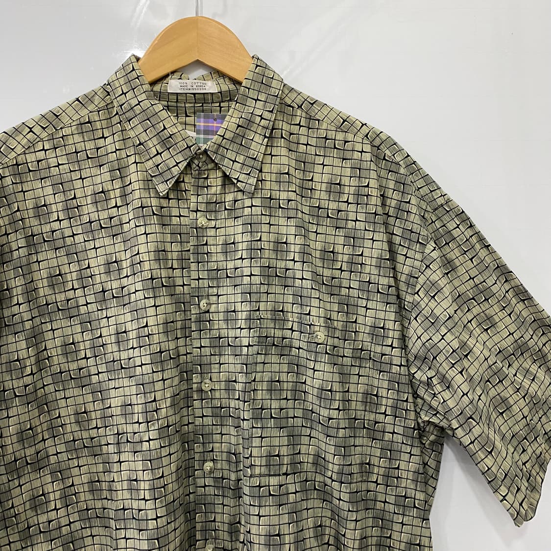 피에르가르댕 패턴 반팔셔츠 (XL) 상품이미지3