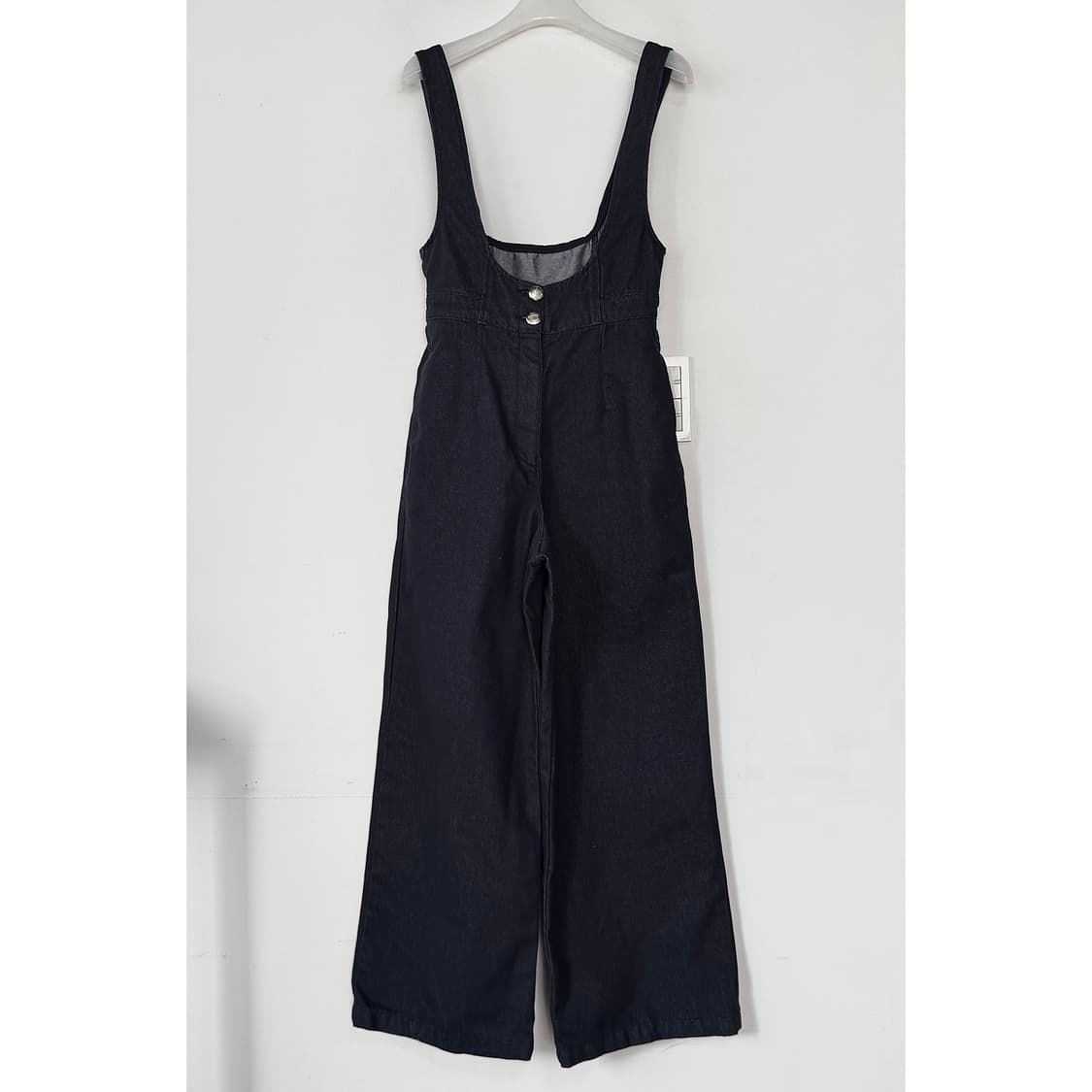 오브제 23 투버튼 데님 오버롤 팬츠 상품이미지2