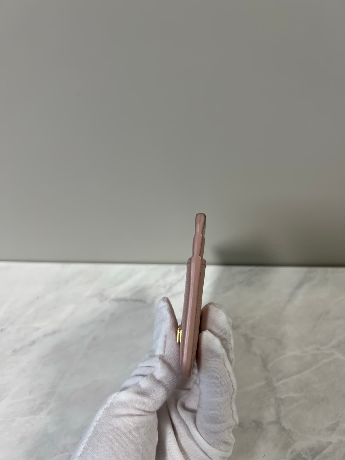 구찌 스크립트 라이트 레더 카드지갑 핑크 상품이미지10