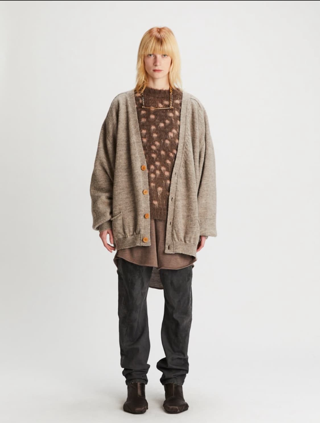 마그리아노 백로고 그랜파 가디건 (새상품) 상품이미지7