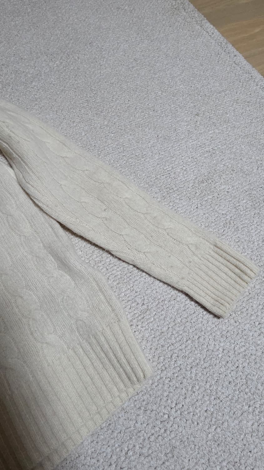 폴로 랄프로렌 아이보리 캐시미어 케이블 니트 44-55 상품이미지3