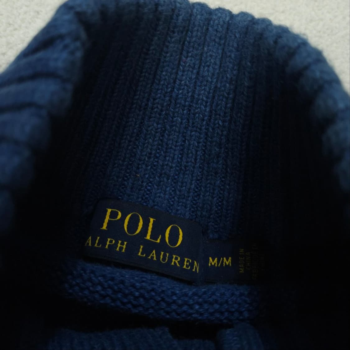 폴로 랄프 로렌 하프 버튼 니트 M 상품이미지5