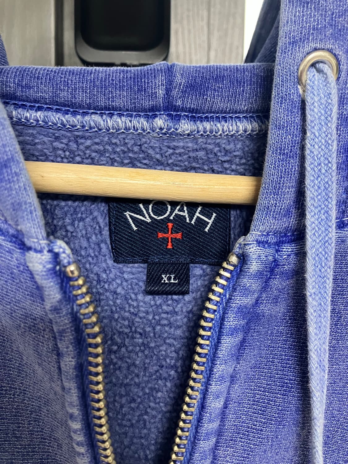 노아 NYC 후드 집업 블루 상품이미지3