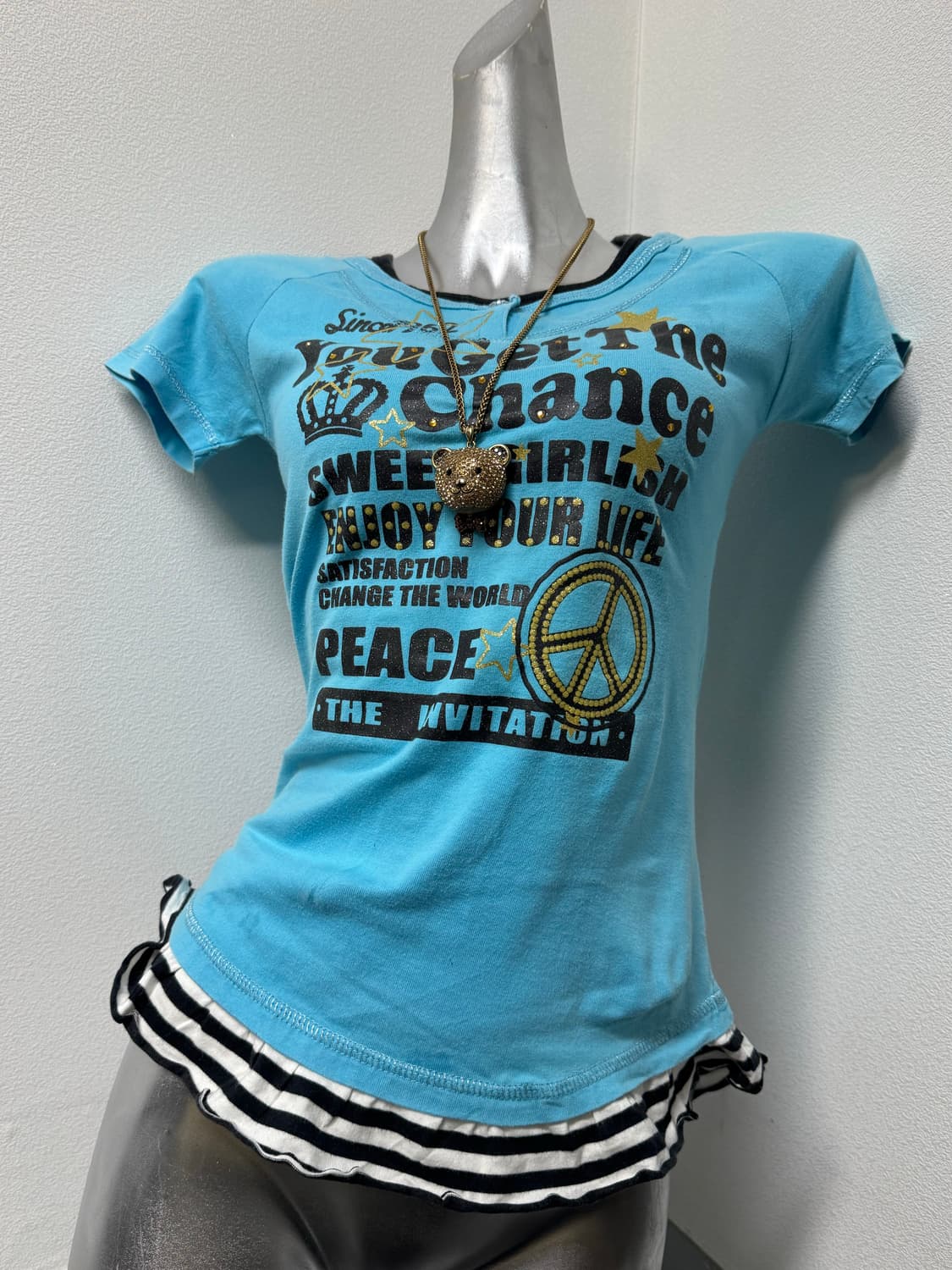 갸루 피스마크 탑 상품이미지3