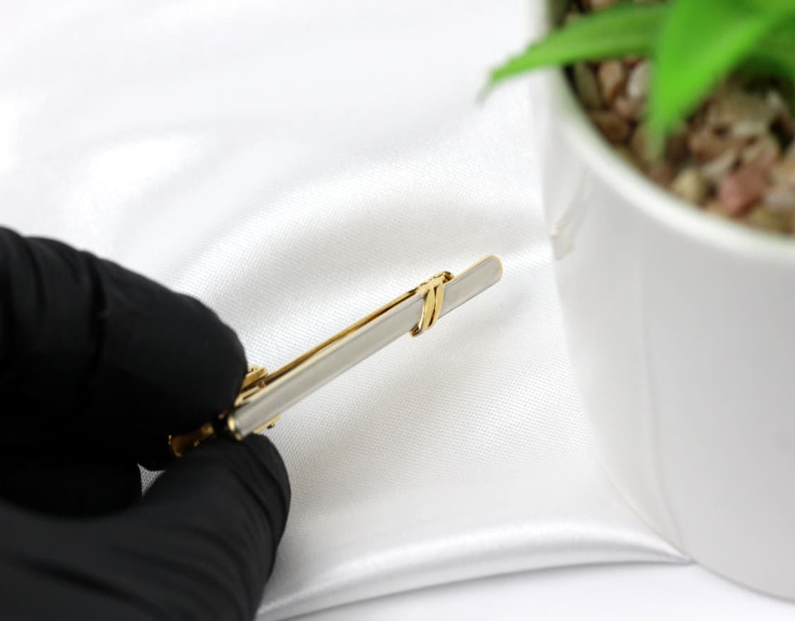 입생로랑 A-등급 5cm 남자 명품 넥타이핀 빈티지 상품이미지4