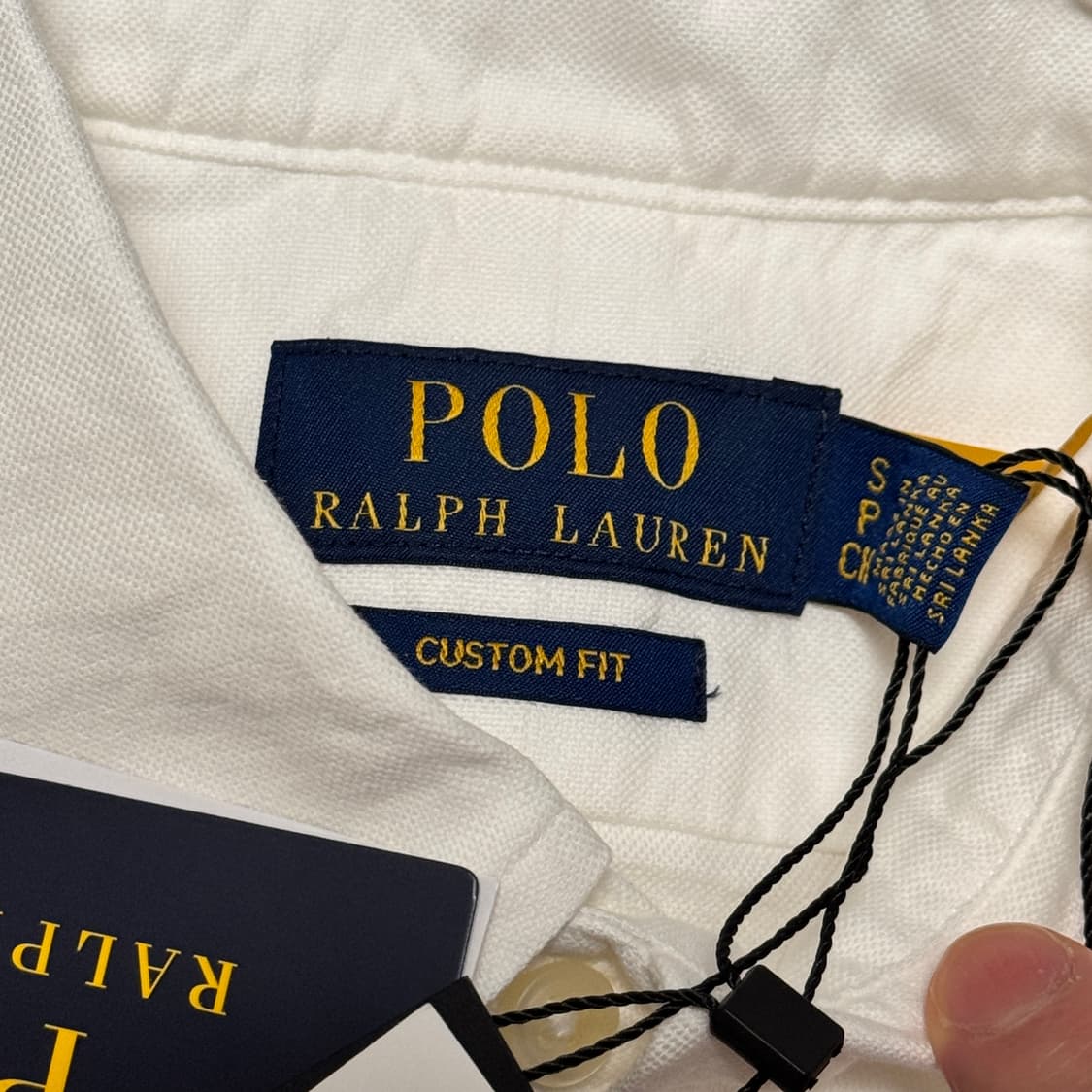 (S)폴로 랄프 로렌 커스텀핏 옥스포드 셔츠 화이트 - 24FW 상품이미지10