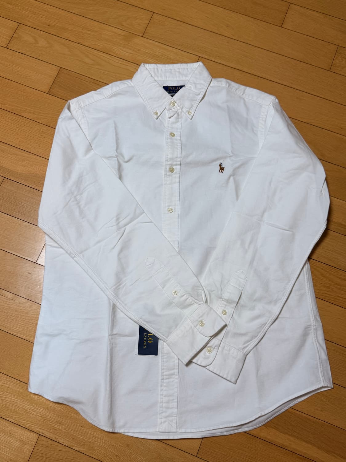 [QR 정품 인증] 폴로 랄프로렌 흰색 옥스포드 셔츠 새상품 상품이미지1