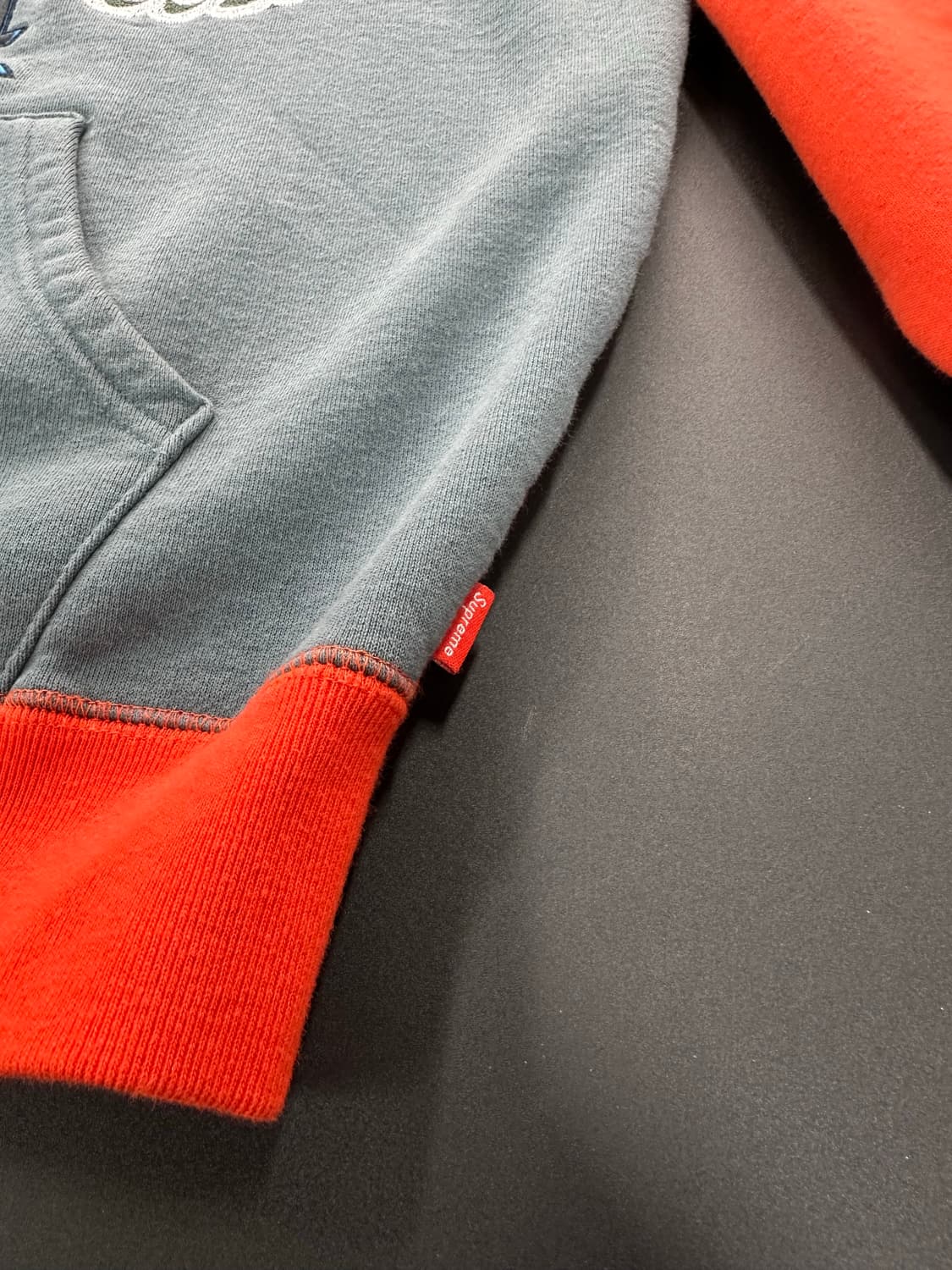 슈프림 23SS 팔콘 래글런집업후디드 스웻셔츠 데드스탁 상품이미지8