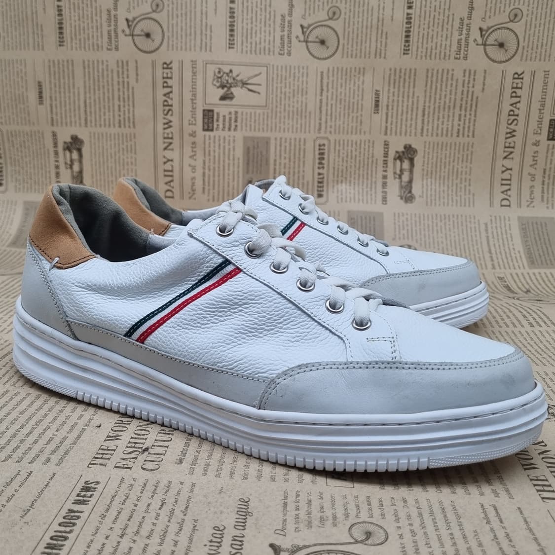 엘칸토 소가죽 밴드끈 남성스니커즈260 상품이미지1