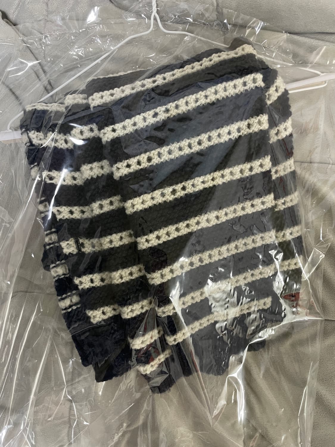 STU 라운드 넥 스트라이프 가디건 L 상품이미지5