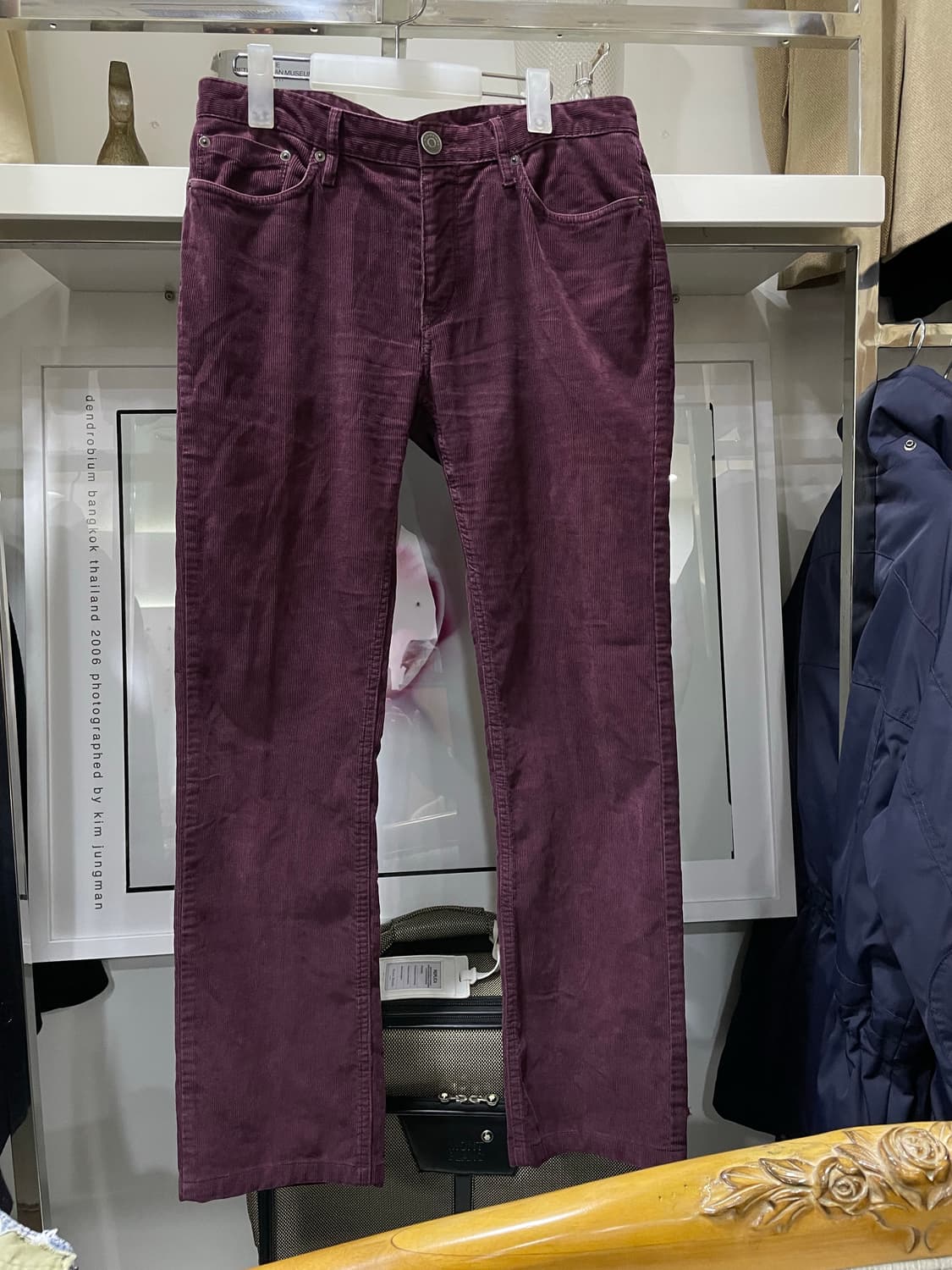 버버리(브릿)/버건디 코듀로이팬츠 상품이미지1