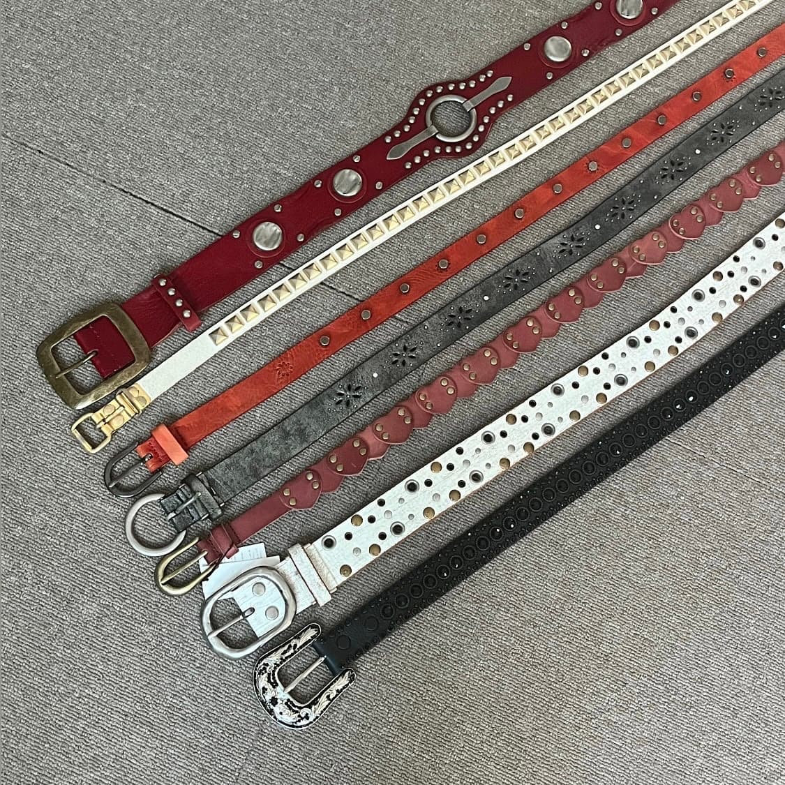 키피스 Y2K 스와로브스키 쥬얼리 비즈 장식 벨트 상품이미지7