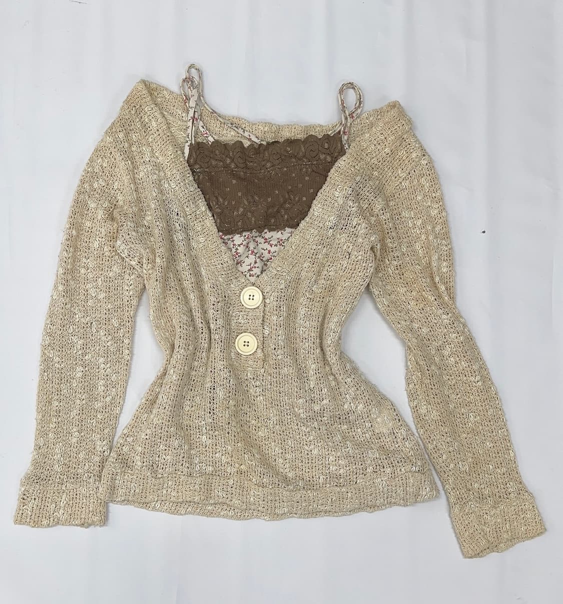 🤎라떼갸루 모리걸 코디세트🤎에스닉 그런지 레이스 페어리 일본빈티지 상품이미지3