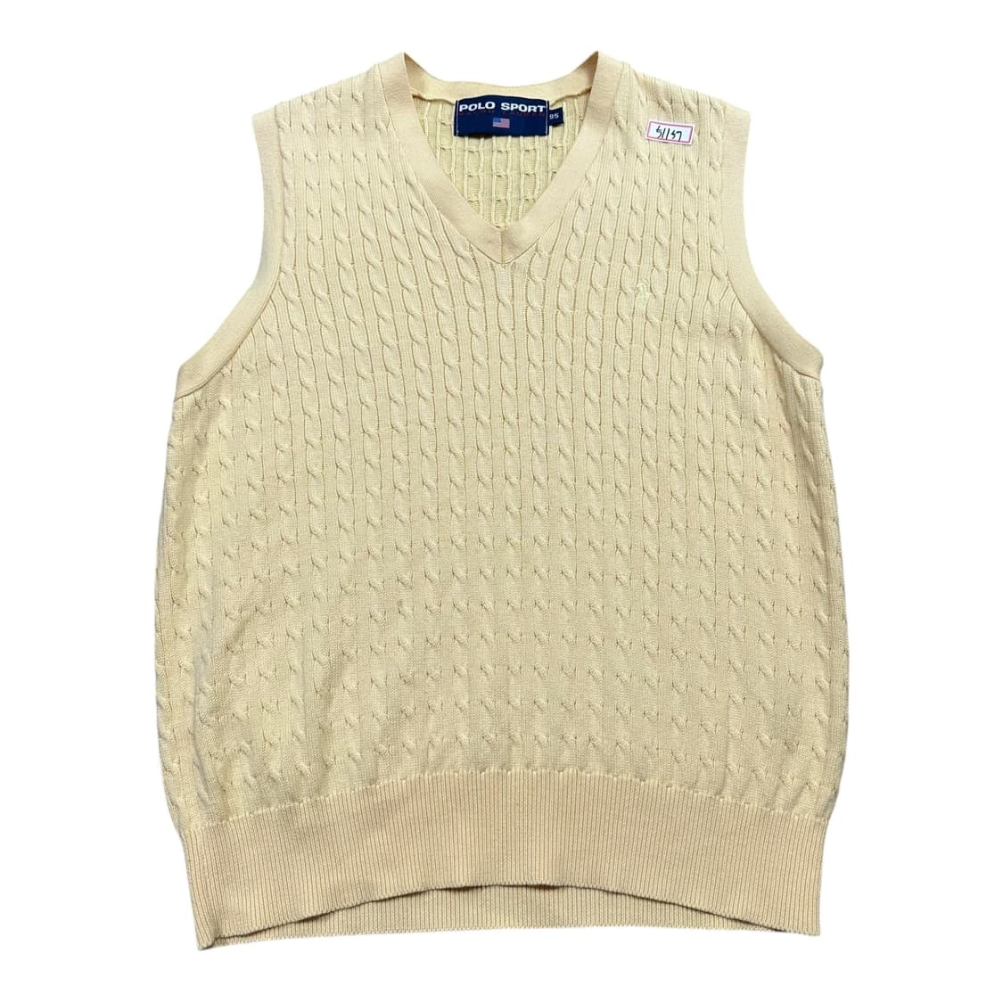 ✨ (바배) 폴로 랄프로렌 스포츠 꽈배기 니트 조끼 베스트  상품이미지1