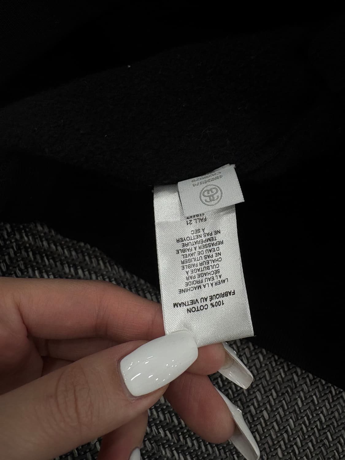 스투시 후드티 블랙 상품이미지5