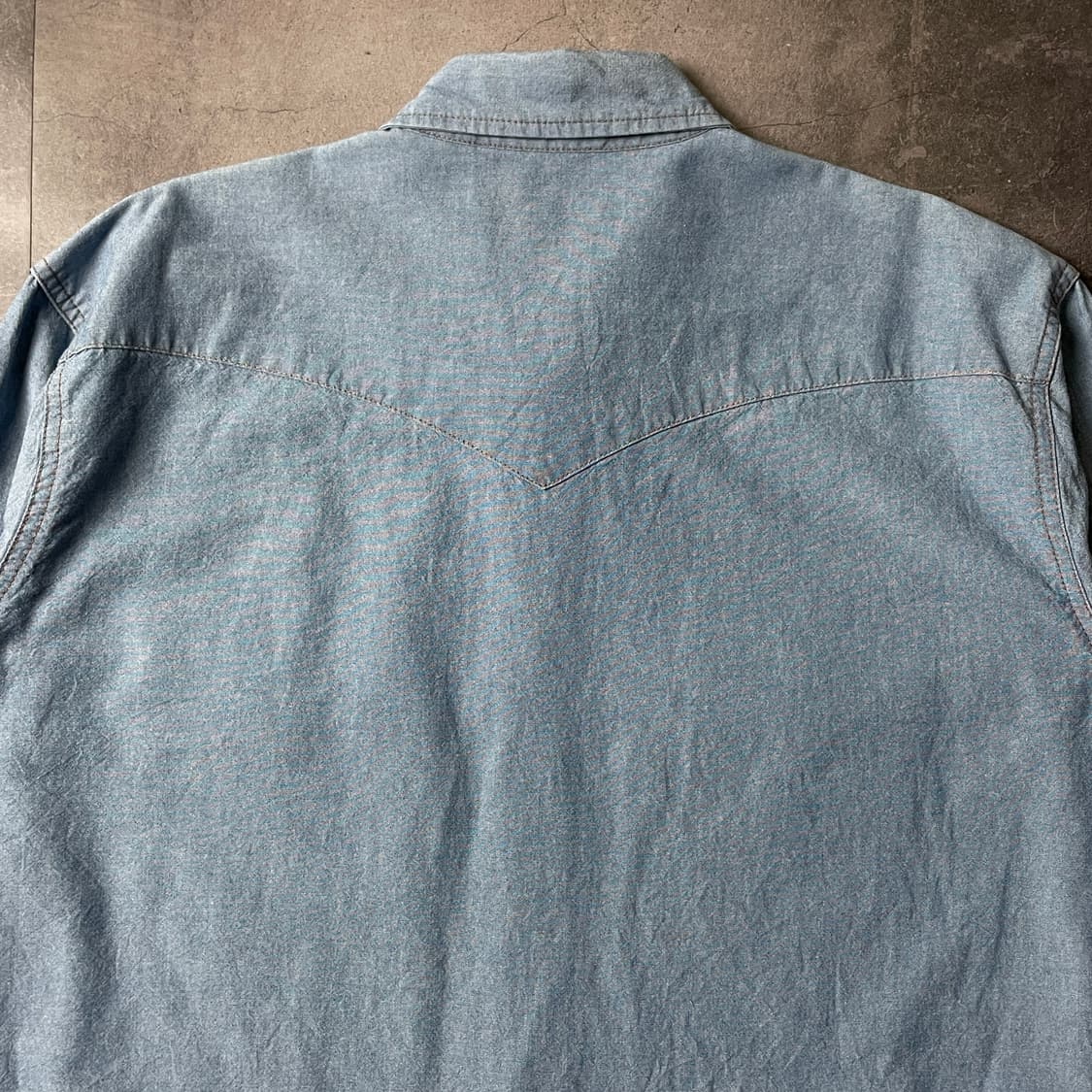 WRANGLER 랭글러 빈티지 웨스턴 데님 코튼셔츠 A00484 상품이미지7