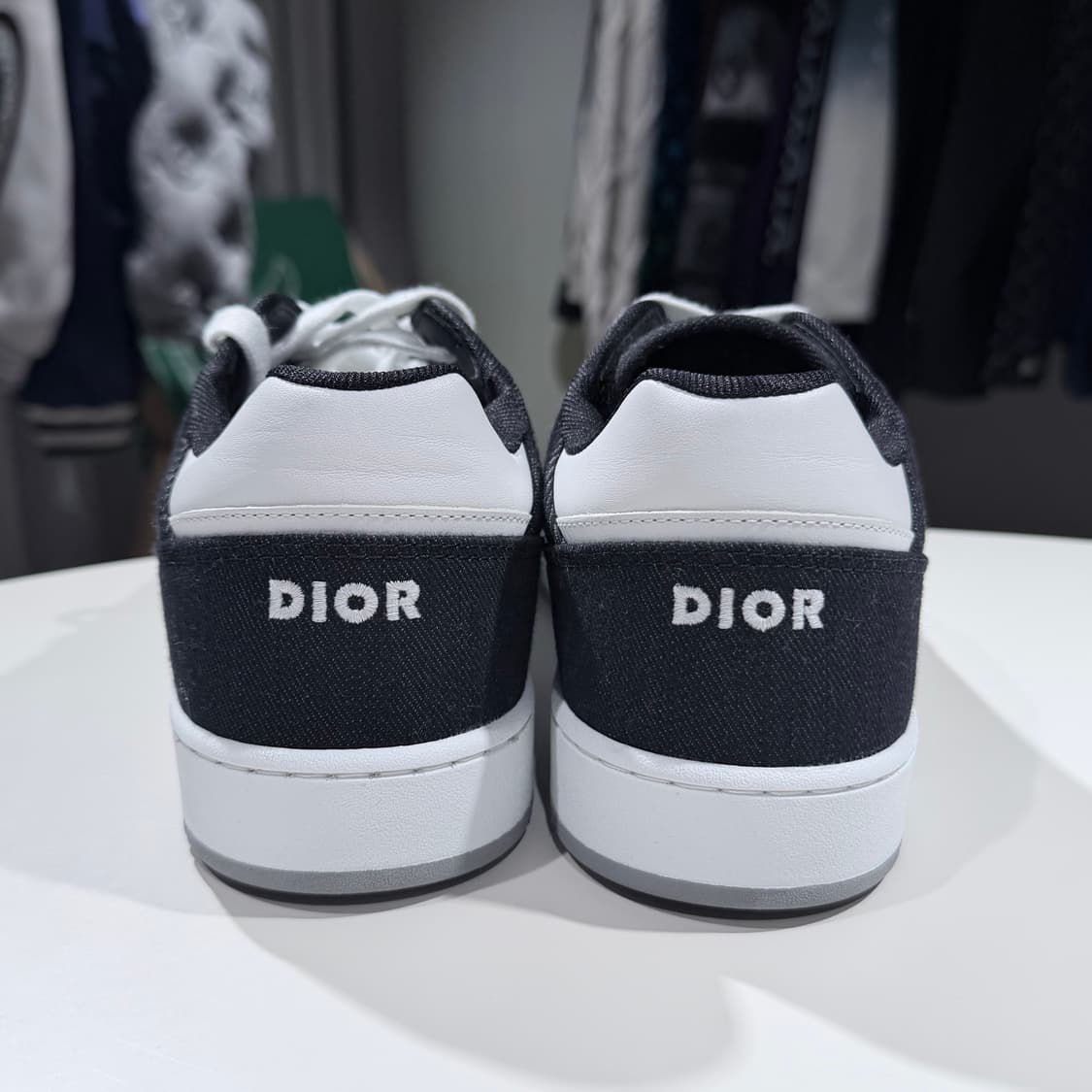 (A+/42) / 디올 갤럭시 B27 블랙 데님 스니커즈 상품이미지7