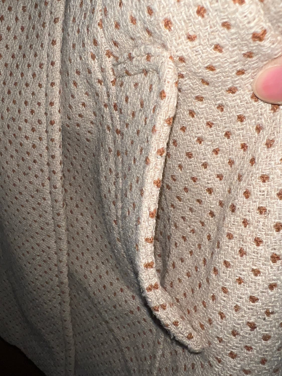 베이지 도트 코트 상품이미지7