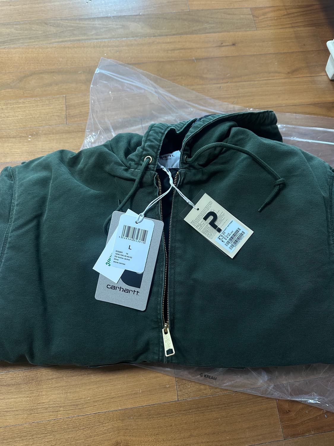 (새상품) 칼하트wip 액티브자켓 올리브 L 상품이미지3