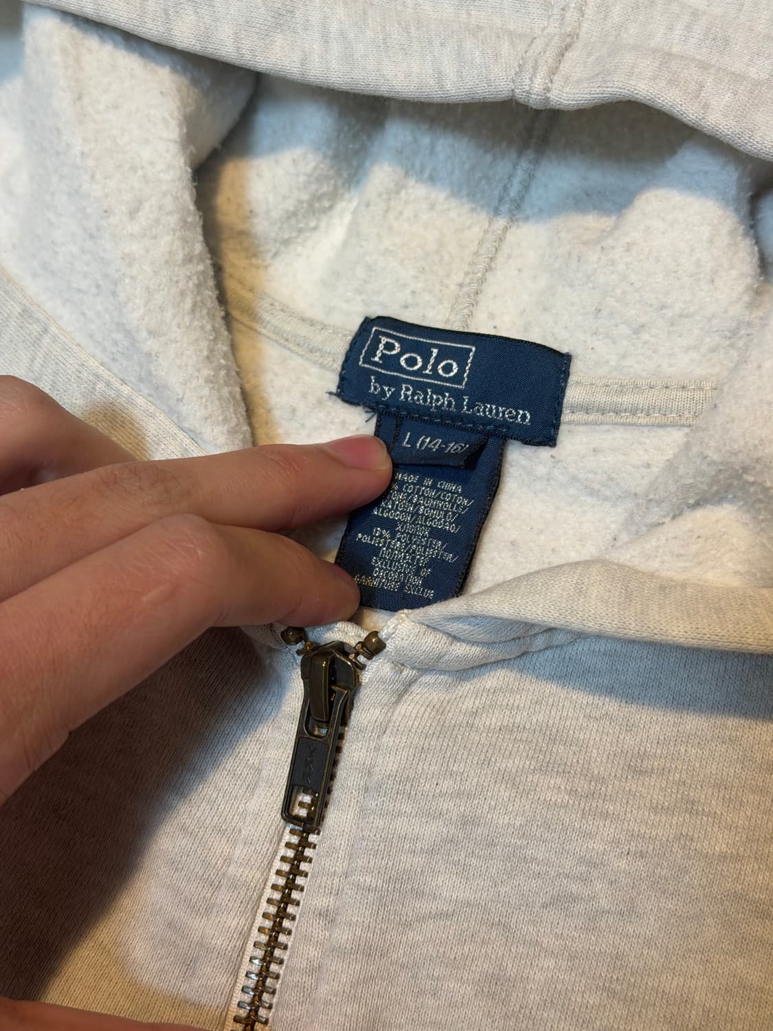 폴로 랄프로렌 빅포니 후드집업 멜란지 그레이 상품이미지3