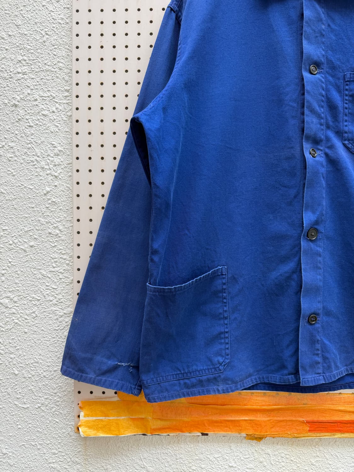 1980s FADED WASHED INK BLUE 빈티지 프렌치워크자켓 상품이미지5