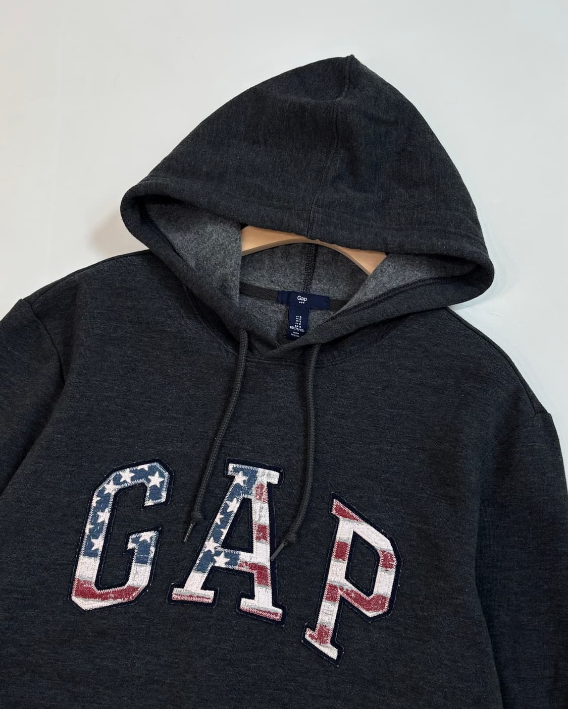 Gap 갭 성조기로고 차콜 후드티 상품이미지1