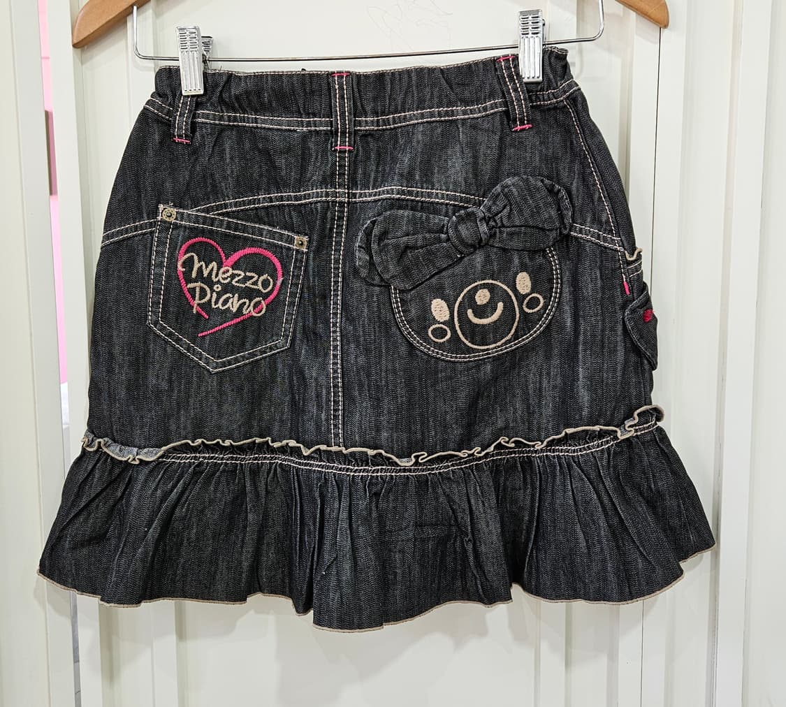 데님 프릴 스커트 상품이미지4