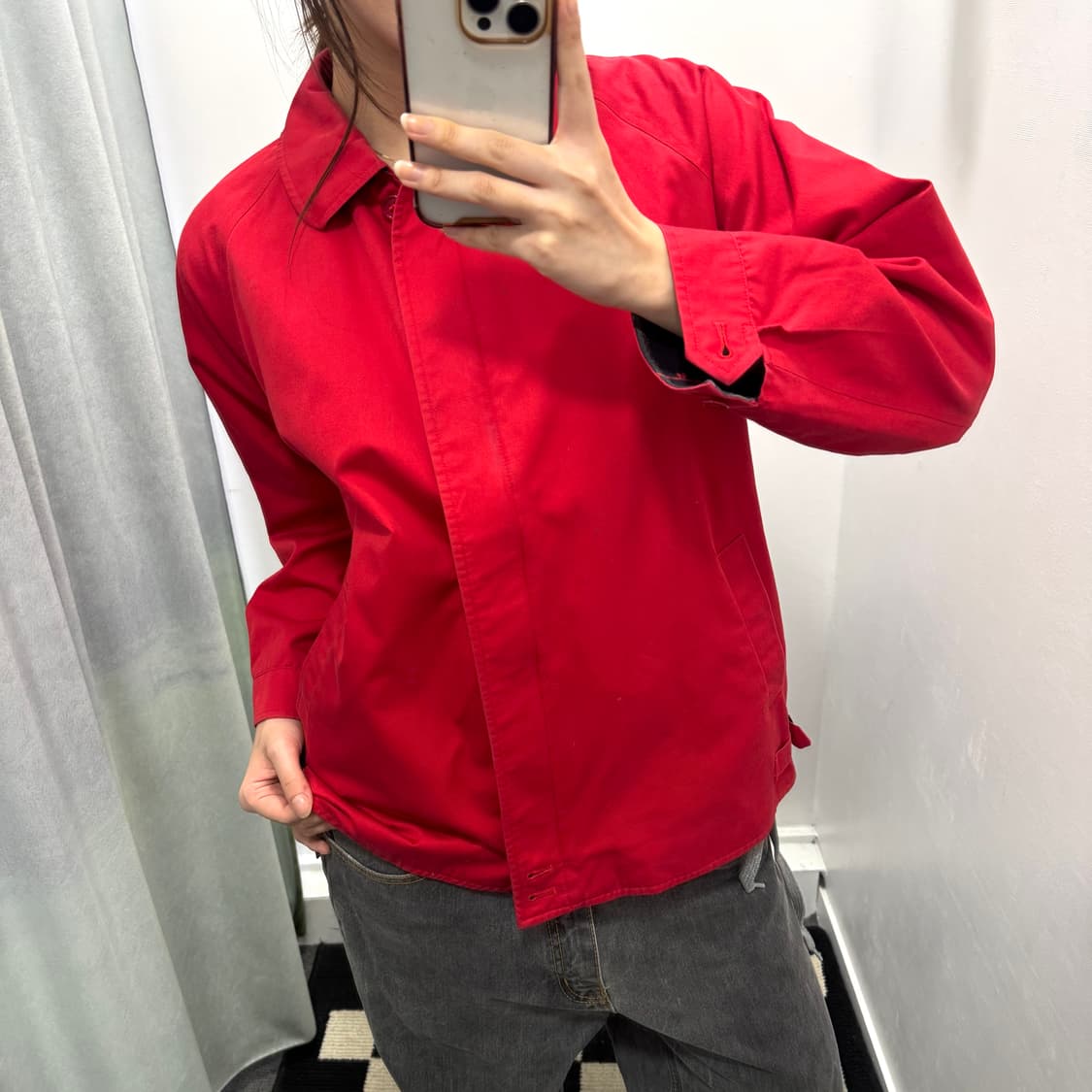 버버리 레드 블루종 자켓 상품이미지2